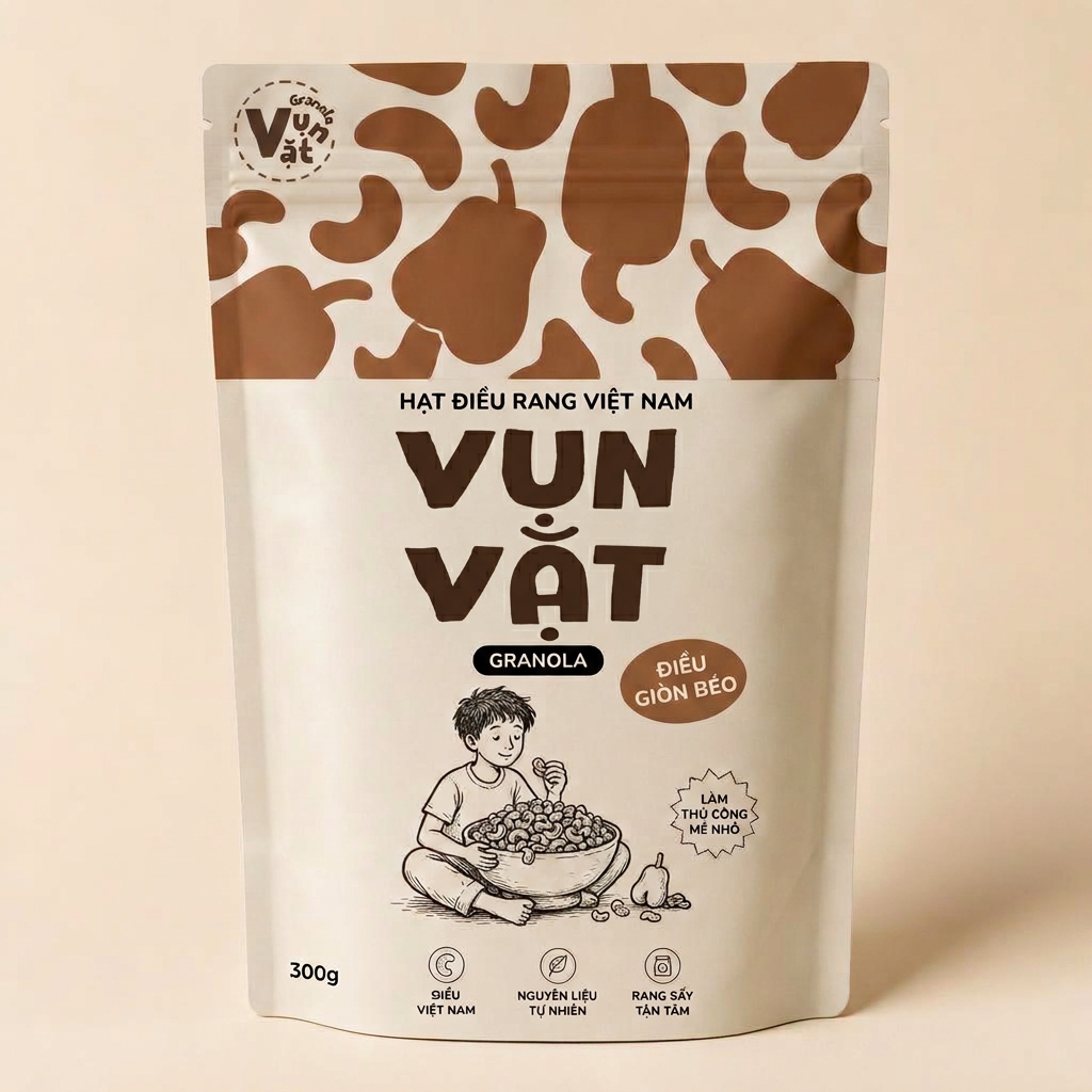 Gói granola Điều Giòn Béo